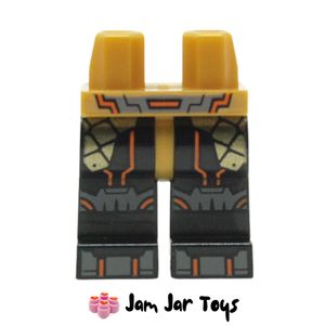 LEGO® Imperium Commander Pearl Gold Hips, Black Legs, Gold Pockets, Sand Blue Knee Caps, Toes, Orange Circuitry. L212