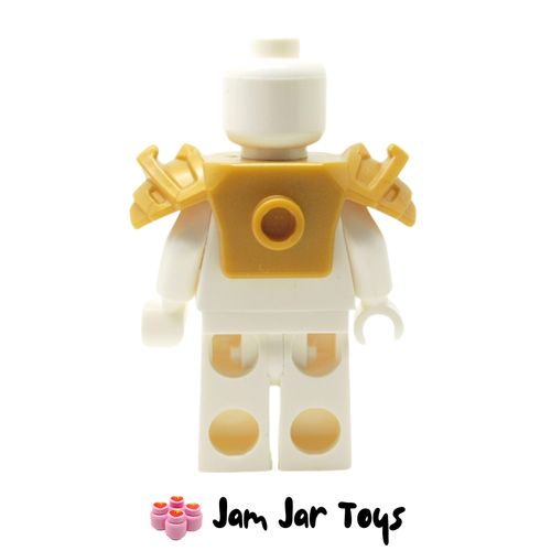 LEGO Pearl Gold Shoulder Armour with Stud on Back. Rear View