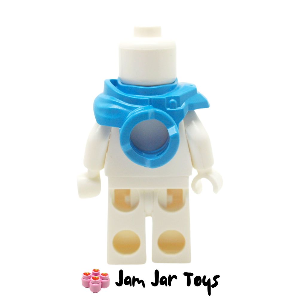 LEGO Dark Azure Shoulder Guard with Hood and Katana Holder Rear View
