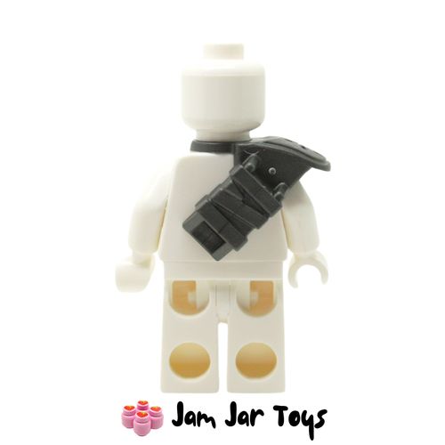 LEGO Pearl Titanium Shoulder Guard, Shuriken Pattern, Katana Scabbard Rear View
