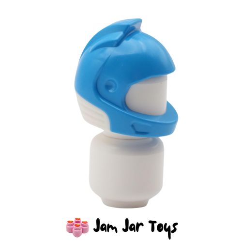 LEGO Dark Azure Space Helmet With White Neck Pattern