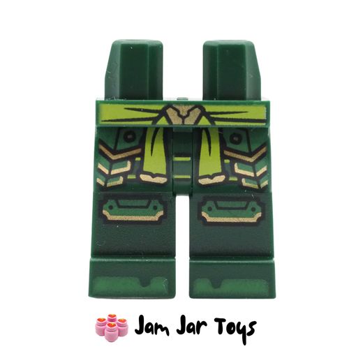LEGO Dark Green Legs, Green/Gold Armour, Sash.