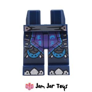 LEGO Dark Blue Legs, Grey/Silver Belt, Coat, Loincloth.