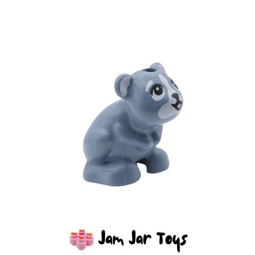 LEGO Sand Blue Hamster, White Face, Black Eyes / Nose