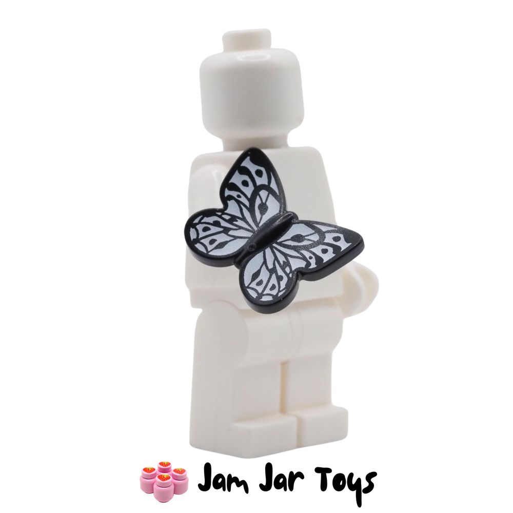 LEGO Black Butterfly With Silver Wings