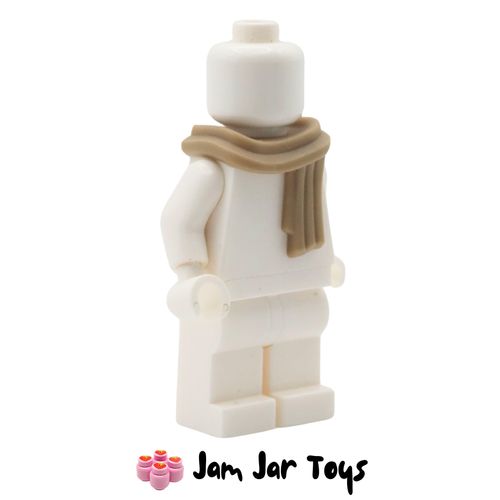 LEGO Dark Tan Long Scarf Wrapped Around Neck