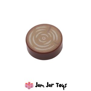 LEGO® Reddish Brown Round Tile, Tree Stump, Wood Log 1 x 1. PT154