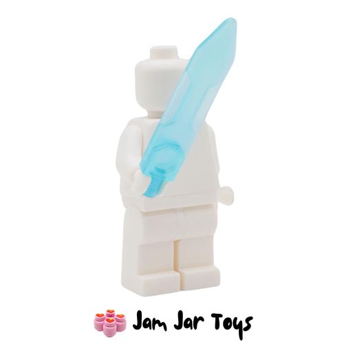 LEGO Opal Trans-Light Blue Sword / Blade, Double Edge