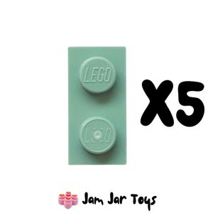 LEGO® Five Sand Green 1 x 2 Tiles. ST121