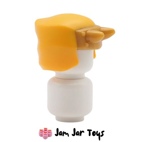 LEGO Bright Light Orange Hood with Pearl Gold Horns