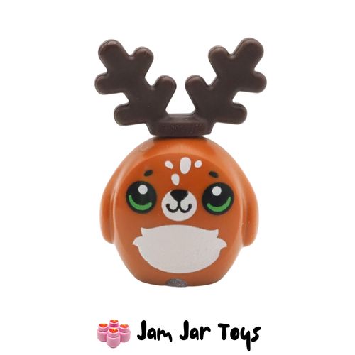 LEGO Dark Orange Pillow Plush Toy – Reindeer Face