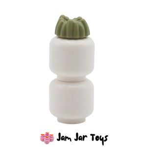 LEGO® Hairstyle – Olive Green Tuft Hairpiece. FPH228