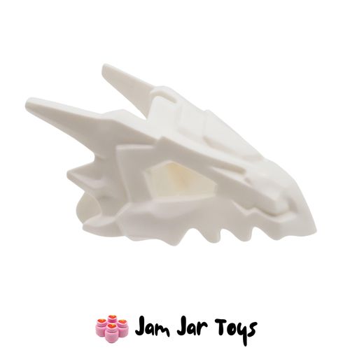 LEGO Dragon Head – Large White Upper Jaw with Spikes