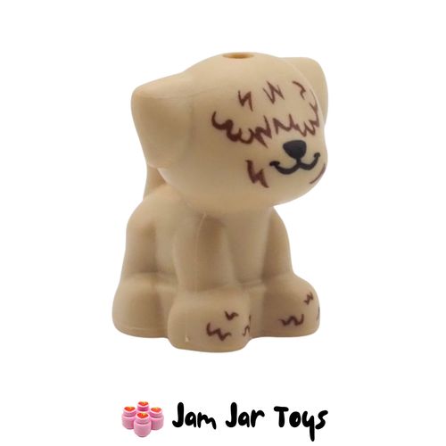 LEGO Creature – Puppy with Brown Fur Over Eyes