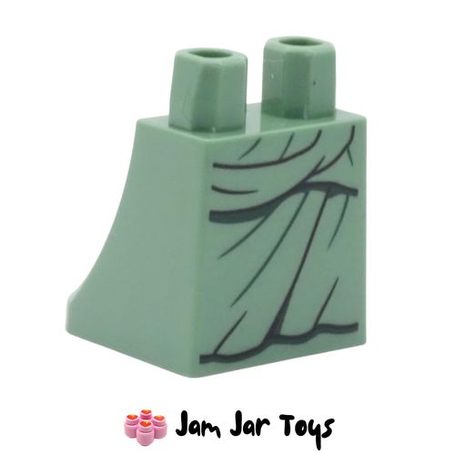 LEGO Sand Green Lower Body Skirt, Dark Green Robes