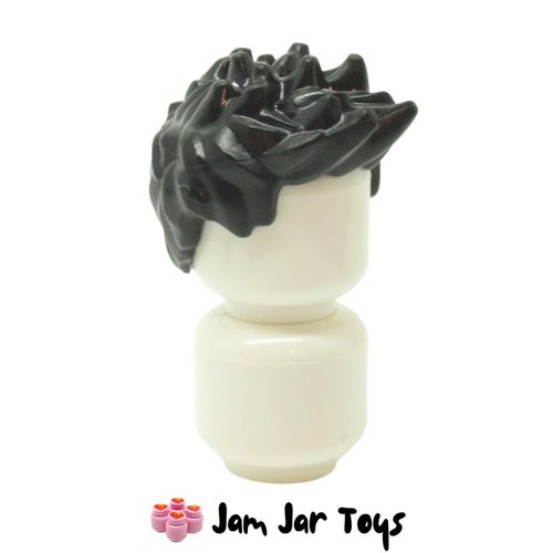 LEGO Hair Black Spiked