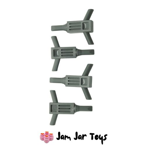 LEGO Drill Hammer Dark Bluish Grey x 4.