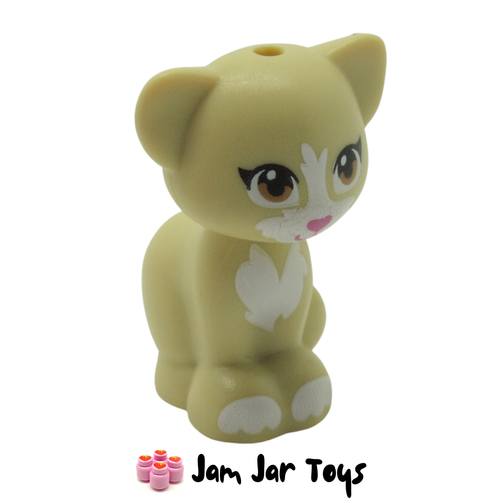 LEGO Cat Brick Yellow, Brown Eyes