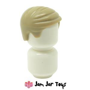 LEGO® Minifigure Hair Dark Tan Smooth Combed Sideways (H108)