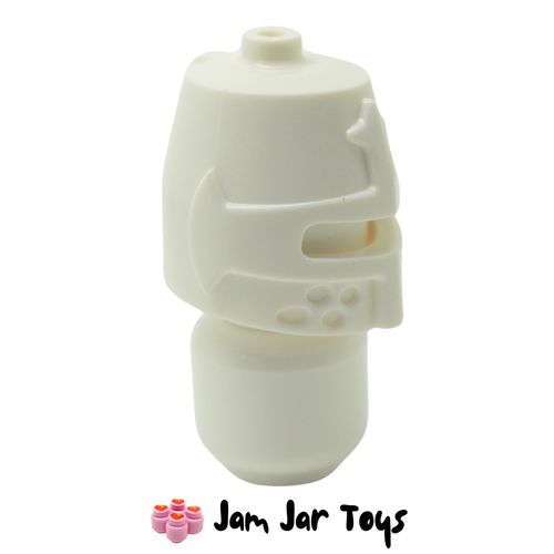 LEGO Knight Helmet White Castle Closed