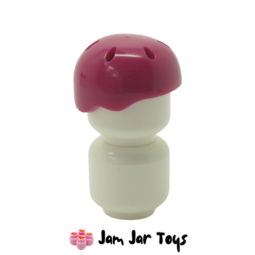 LEGO Helmet Sports Vent Holes Magenta