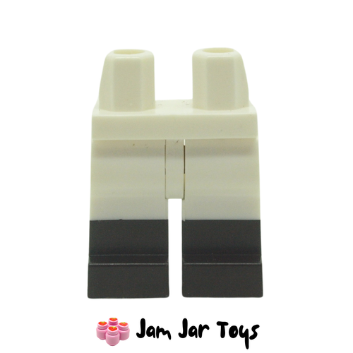 LEGO White Legs and Hips Black Boots