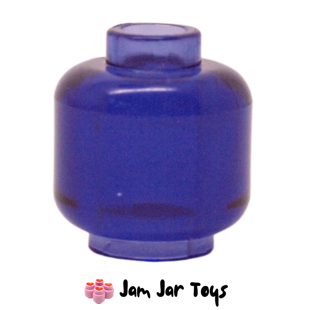 LEGO Head Plain Trans-Purple