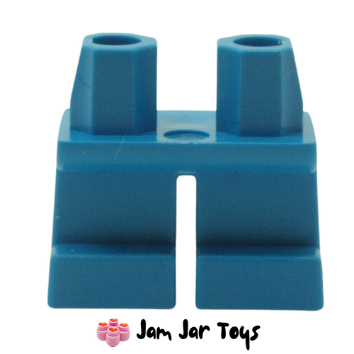 LEGO Legs Short without Hole Dark Azure.