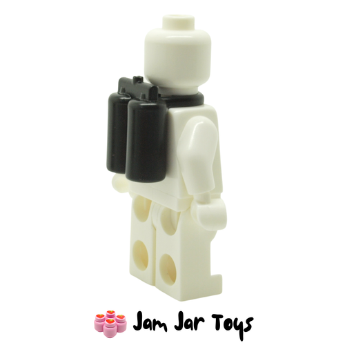 LEGO Black Airtanks Oxygen Tanks Side View