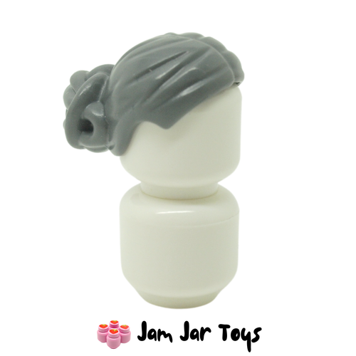 LEGO Bluish Grey Hair with Elaborate Knotted Bun