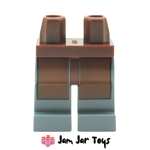 LEGO Sand Blue Legs With Reddish Brown Hips and Apron