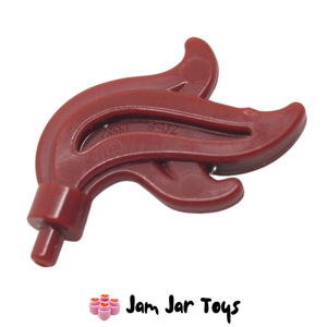 LEGO® Dark Red Plume / Feather / Flame Triple Point P4