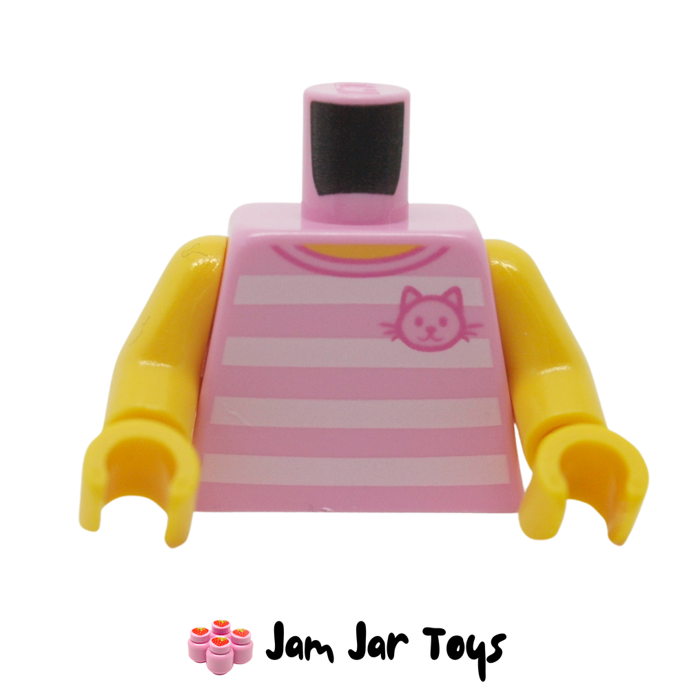 LEGO Bright Pink Tank Top Stripes, Pink Cat