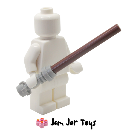 LEGO Star Wars Lightsaber With Light Bluish Grey Hilt and Reddish Brown Wand