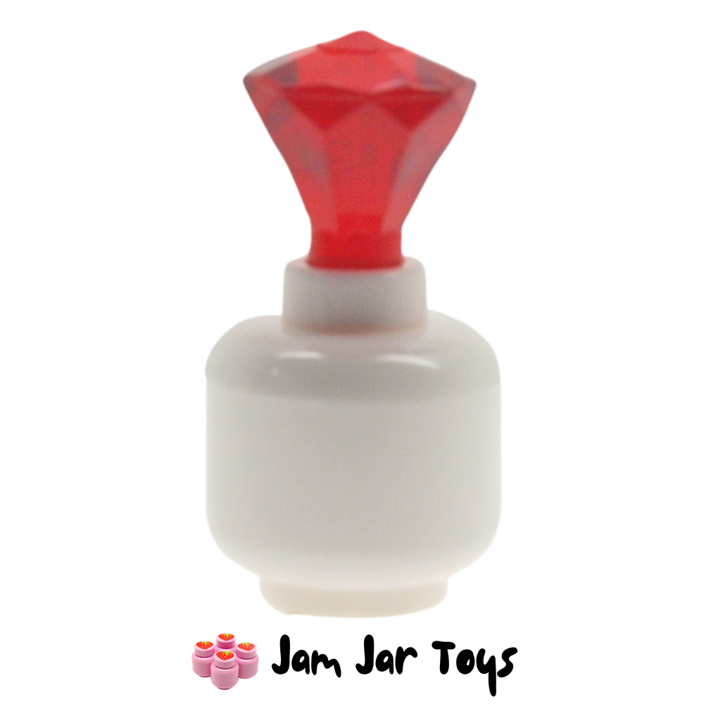 LEGO Trans Red Jewel / Rock 24 Facet