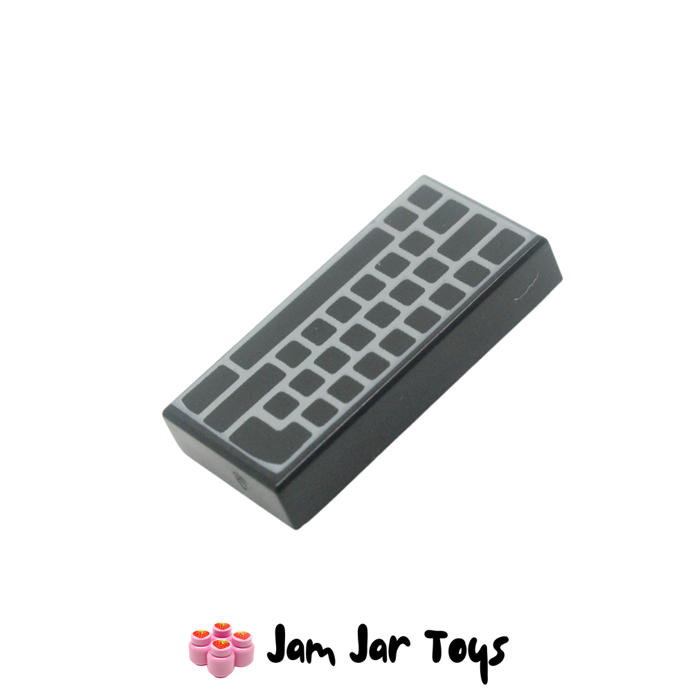 LEGO Black Computer Keyboard with No Letters