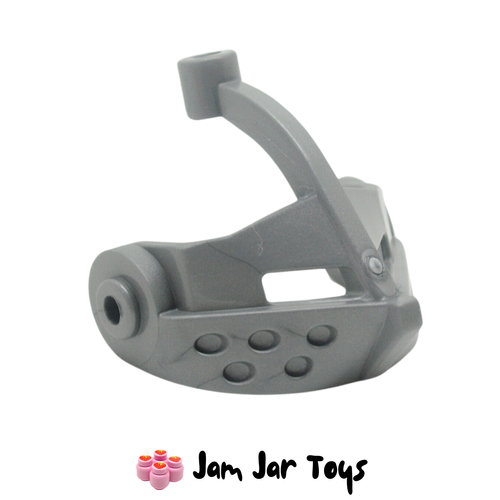 LEGO Flat Silver Knight's Visor Grille with Top Pin Hole
