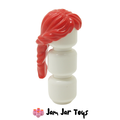 LEGO Mia Hair, Ponytail Long French Braided - Red