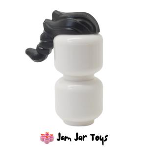 LEGO® Ink Demon Black Hair, Mohawk with Ponytail FPH38