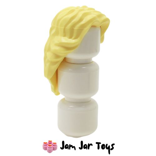 LEGO Dia Bright Light Yellow Hair Mid-Length Wavy, Centre Parting