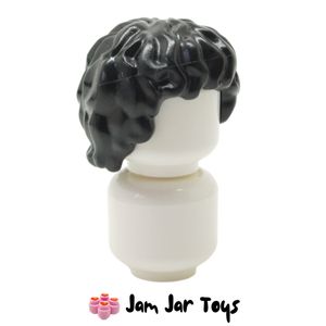 LEGO® Lee Jordan Black Hair Tousled, Mid-length FPH91