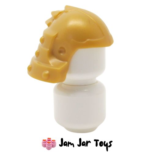 LEGO Pearl Gold Helmet, Samurai, without Clip