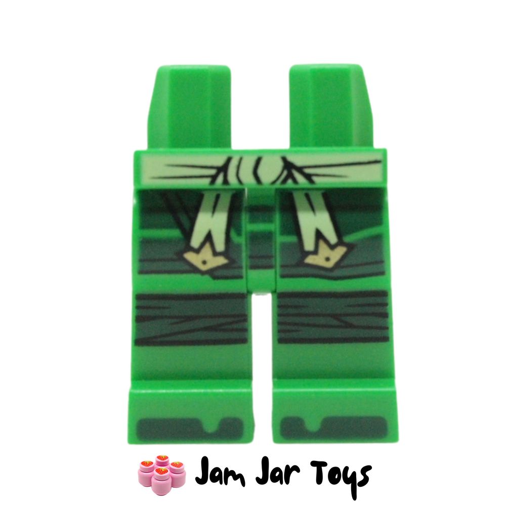 LEGO Lloyd Bright Green Legs with Tan Belt, Dark Green Knee Caps, Toes