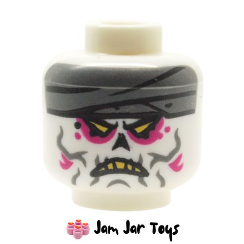 LEGO Nightmare King, Head Wrap, Yellow Eyes, Yellow Teeth, Angry