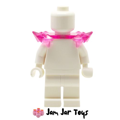 LEGO Trans-Dark Pink Shoulder Guards, Crystals, Two Back Studs.