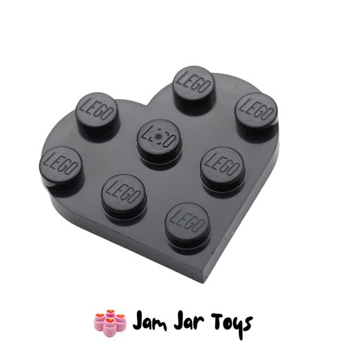 Black Heart Plate 3X3