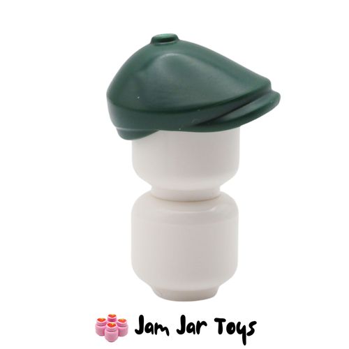 LEGO Dark Green Flat Cap, Old Style Hat.