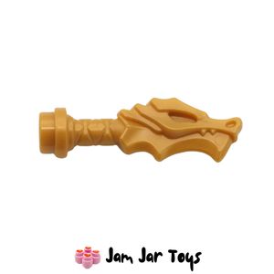 LEGO® Pearl Gold Sword Hilt with Dragon Head. W137