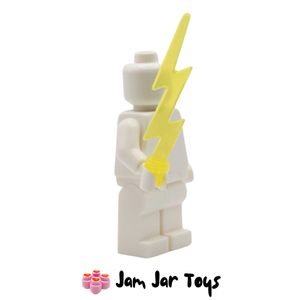 LEGO® Trans-Yellow Angular Wave / Lightning with Bar End A388