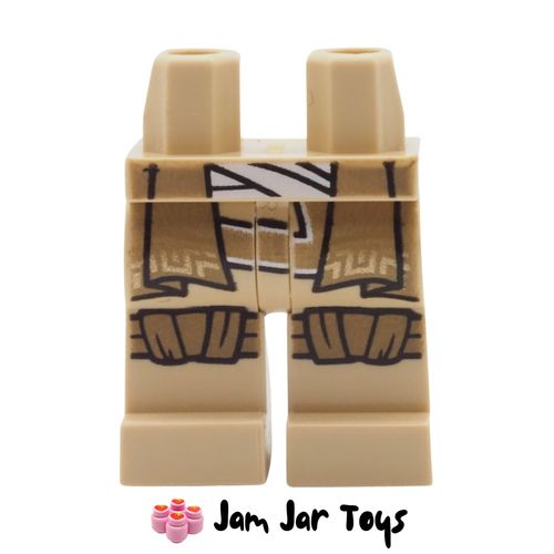 LEGO Tan Legs, White Sash, Dark Tan Robe Ends.